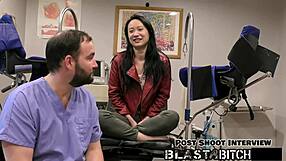 zoe lark spreads pussy wide before cum blast after her sloppy blowjob