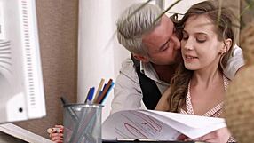 Stasia Si takes intense anal pounding bent over doggystyle with tattooed teen beauty