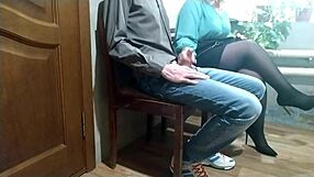 a stranger in heels sneaks a handjob on me in public waiting room call anytime
