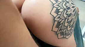 i couldn't resist her black dress before pounding those big tits!