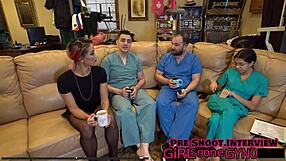 Channy Crossfire's Tanned Body Spreads for Anal Fingering and Striptease Backstage