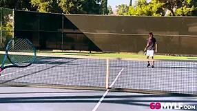 i can't believe this milf stripped naked for her stepson wrestling match