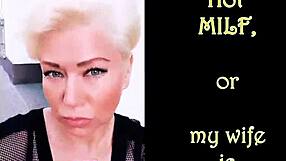 mature moscow wife rides husband's cock missionary while he films her big tits bouncing