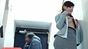 Feel the thrill as naked Jeny Smith sneaks lost corridors teasing