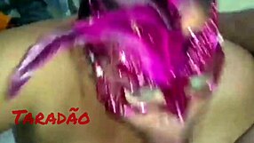 Choking Gagging on Huge Cock Before Cumming in Fat Prostitute's Mouth