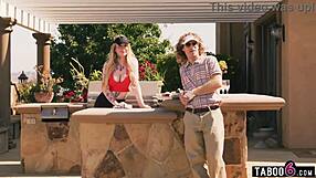 Milf Learns Golf from Two Club Shemales in Swinger Group Fuck