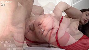 Piss in Sara Bork's mouth then hard anal gagging to orgasm deepthroat choke