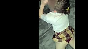 ay papi, does it hurt when daddy pounds his college student's tight shaved pussy?