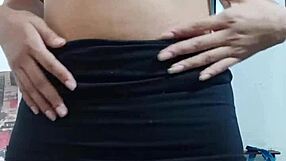 this innocent latina teen's perfect curvy tits shine on spy cam