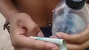 i let him cum inside me in public for cash out on the street