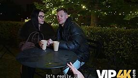 santa unloads cumshot reward on good girl's shaved pussy after christmas cosplay