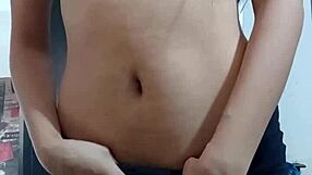 this innocent latina teen's perfect curvy tits shine on spy cam