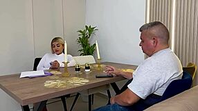 round ass blonde begs nerd tutor to rip her tight wet pussy for good grades