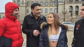 Silvia Dellai's fake pool. 3on1 DAP DP rough sex swallow