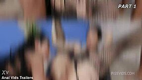 Adeline Lafouine and Laura Fiorentino fist wet asses to huge gapes with pee and creampie