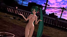 hatsune miku goes full nude in envy mod