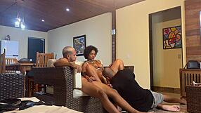 sexy latina tattooed stepdaughter fucked by three guys surprise