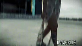 insta thot gets outdoor monster bbc eating her clit in lingerie