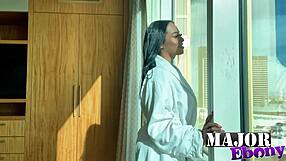 Ava Valentina's Big Pussy Slammed Against Window By Rome Major!