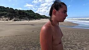 Cum walk beach after i suck and jerk big cock hard?