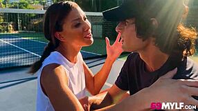 i can't believe this milf stripped naked for her stepson wrestling match