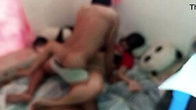 Caught girlfriend riding stranger rough on hidden cam