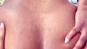 watch this big ass latina teen gape her asshole bent over on huge cock