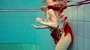 yo marketa, that hairy pussy looks tight underwater at the pool