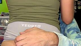 my girlfriend's friend asks me to film her dancing in sexy shorts