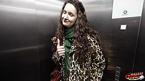 german scout films alisa horakova's big saggy natural tits and hairy pussy during wild casting fuck