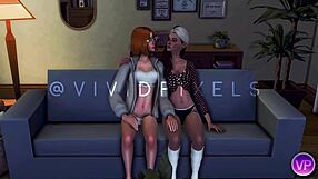 Shemale Futa Sneaks Cock Into Girlfriend During Steamy Movie Night Orgasm