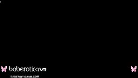 shaved teen brunette masturbates pussy with toy close-up