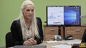 Lingerie shop babe strips naked for cash deal interview