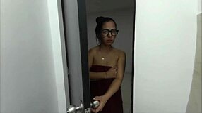hot stepdaughter's big ass teased in lingerie dorm by daddy roleplay domination