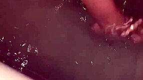neighbors skinny wife flashes hairy pussy then smokes while blowing in shower