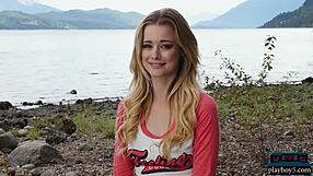 hey petite blonde milf wanna strip nude outdoors like a playboy centerfold?