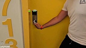 four lesbians double anal penetrate in hotel room orgy