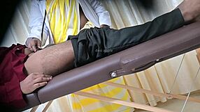 Lucky Patient's Cock Stroked by Sexy Doctor in Hospital