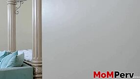 Slender arab stepmom Cali Lee strips lingerie for stepson POV doggystyle pounding taboo