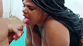 hot mamada makes him cum twice on big tits