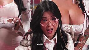 all those asian pornstars together in one wild lesbian orgy