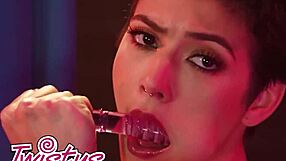 brooklyn gray sucks dildo legs wide her flexible body perfect!!