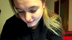 Horny BBW Blonde Spreads Big Natural Tits and Fat Ass Wide in Close-Up Doggystyle Webcam Wet Pussy View