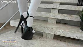 Brittany Taylor's tight colombian teen ass gapes from double anal penetration by four monster cocks!