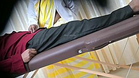 Lucky Patient's Cock Stroked by Sexy Doctor in Hospital