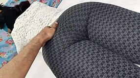 Married Girlfriend's Hindi Dirty Talk Handjob Leads to Bent-Over Big Ass Bareback Pounding