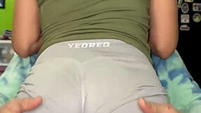 my girlfriend's friend asks me to film her dancing in sexy shorts