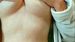 Cute Pigtails Student Gropes Big Tits and Pussy After Shower