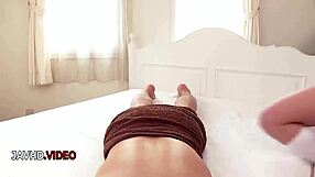 shaved teen hina moans wildly during hardcore pussy pounding