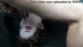 mad moxxi endures rough hanging throat fuck balls deep with cum throat stare